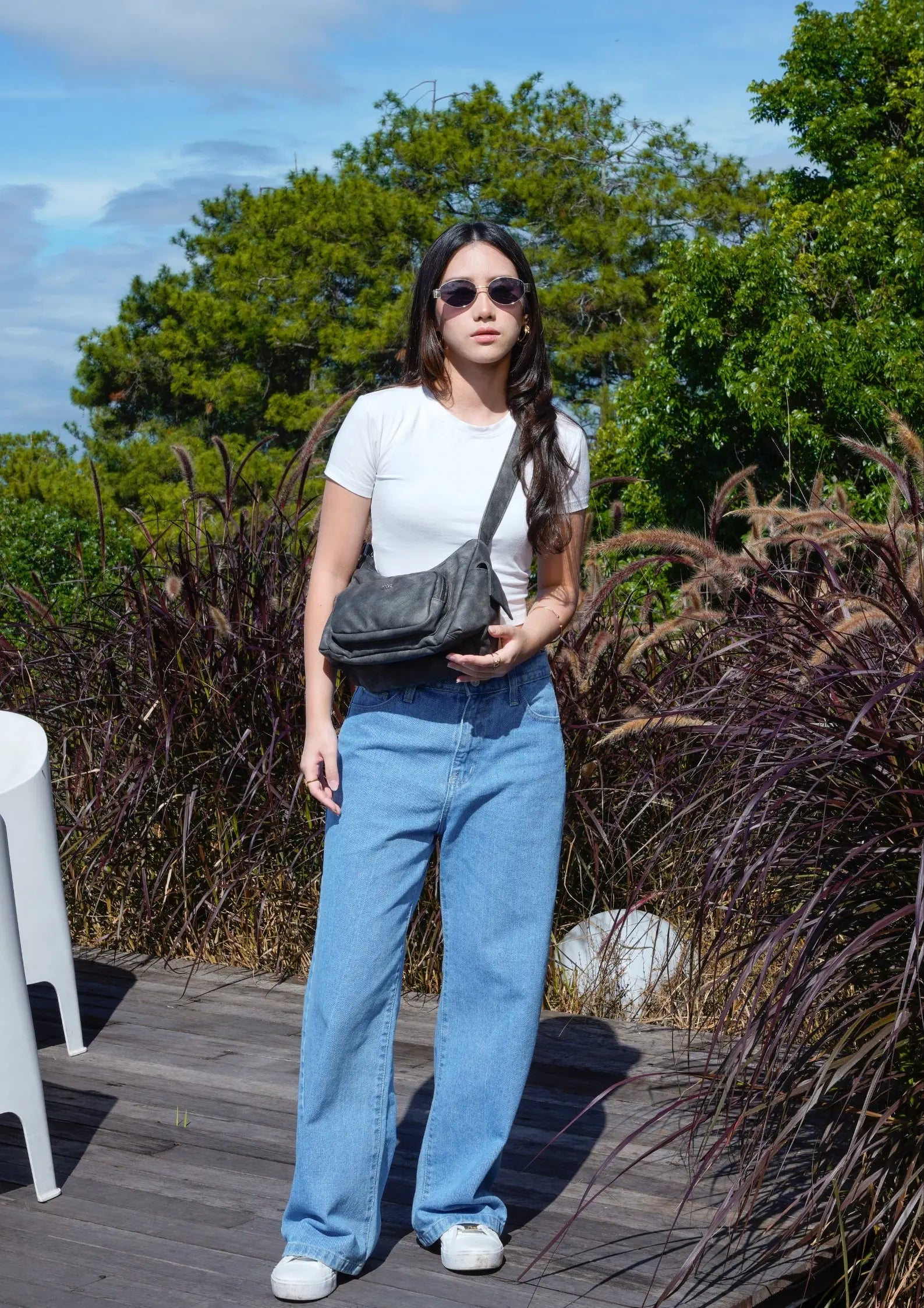 TATE POCKET HANDBAG IN ECLIPSE The Sophia Label