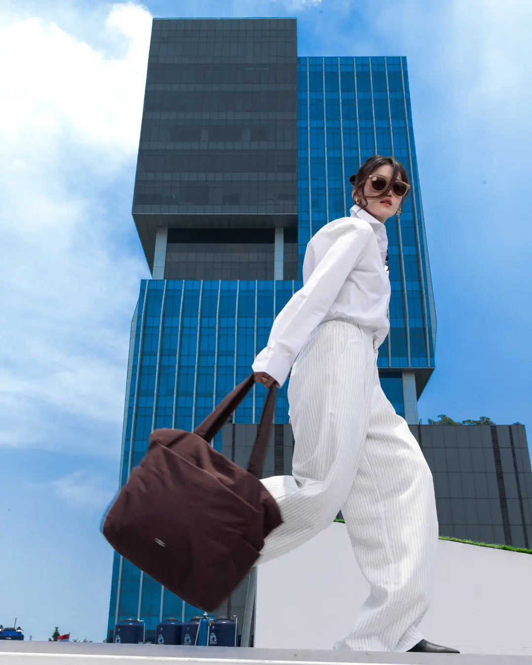 POSH TOTE BAG IN CHOCO TSL Singapore