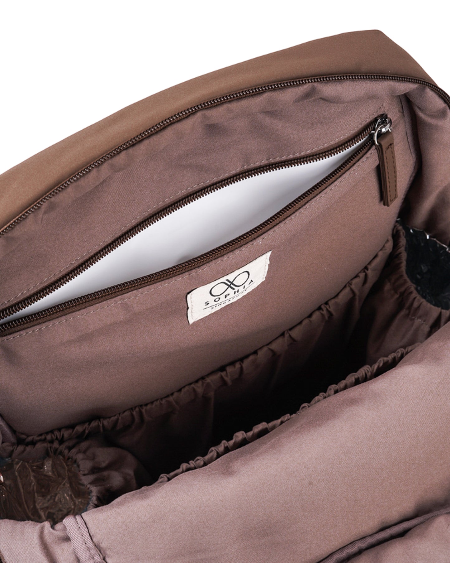 COSY LUXE UTILITY BACKPACK IN PECAN