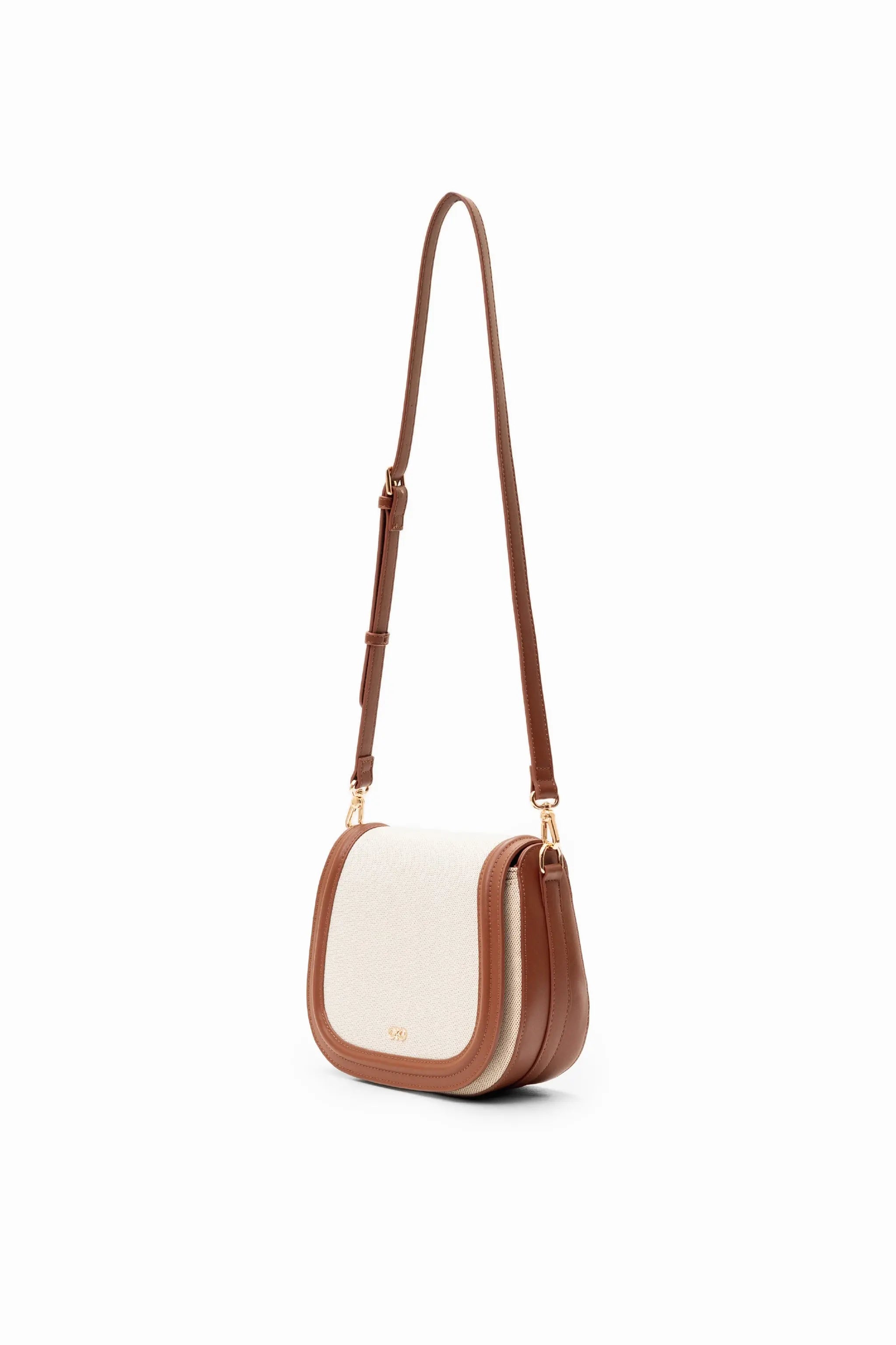 CALLY CANVAS SADDLE CROSSBODY BAG