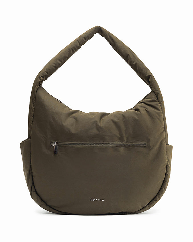 POSH SLOUCHY HOBO IN KHAKI