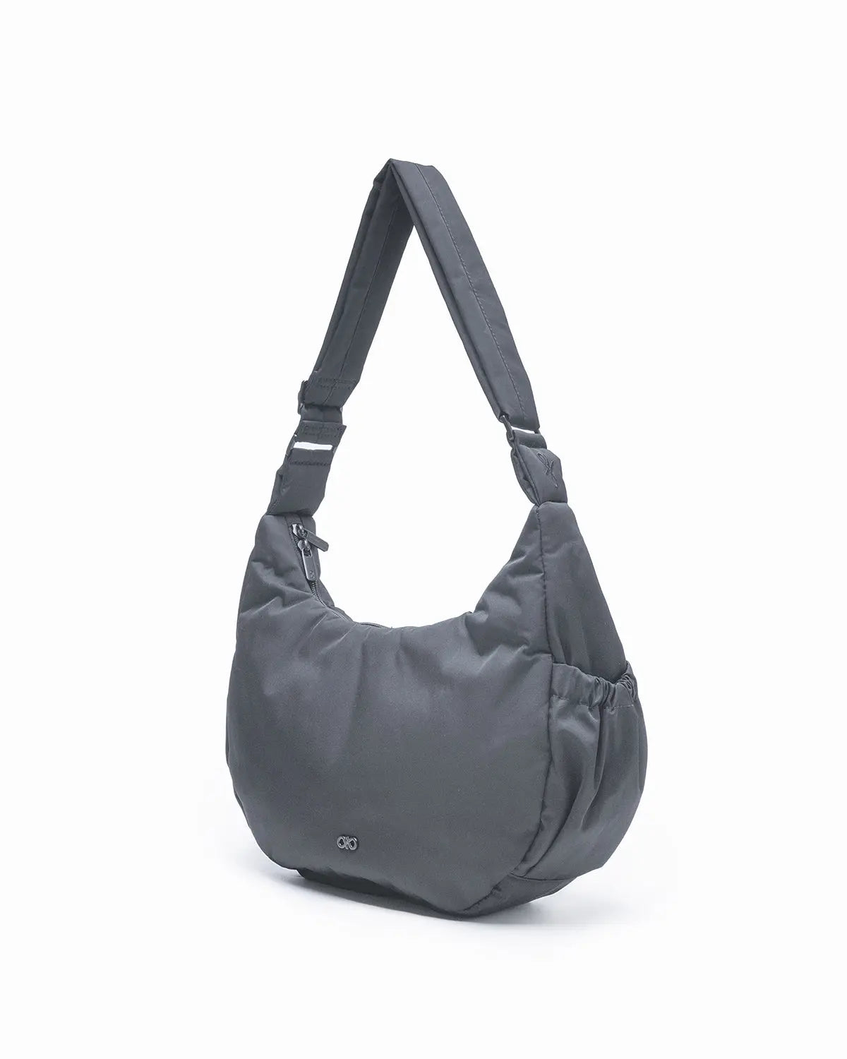 L COSY LUXE CRESCENT BAG CHARCOAL The Sophia Label
