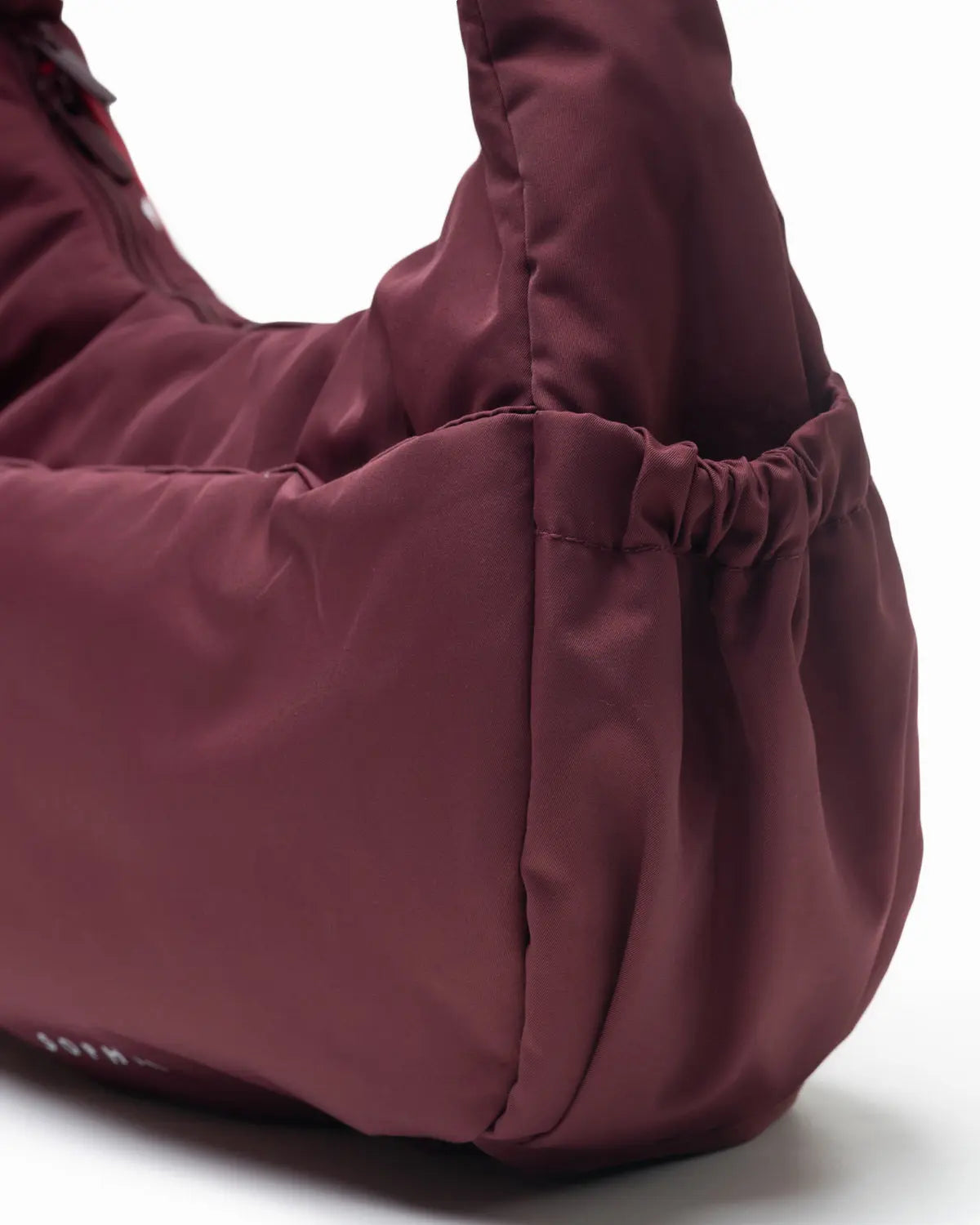 L COSY LUXE CRESCENT BAG WINE The Sophia Label