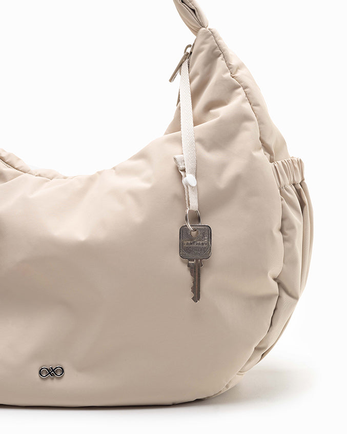 XL POSH CRESCENT BAG IN OAT