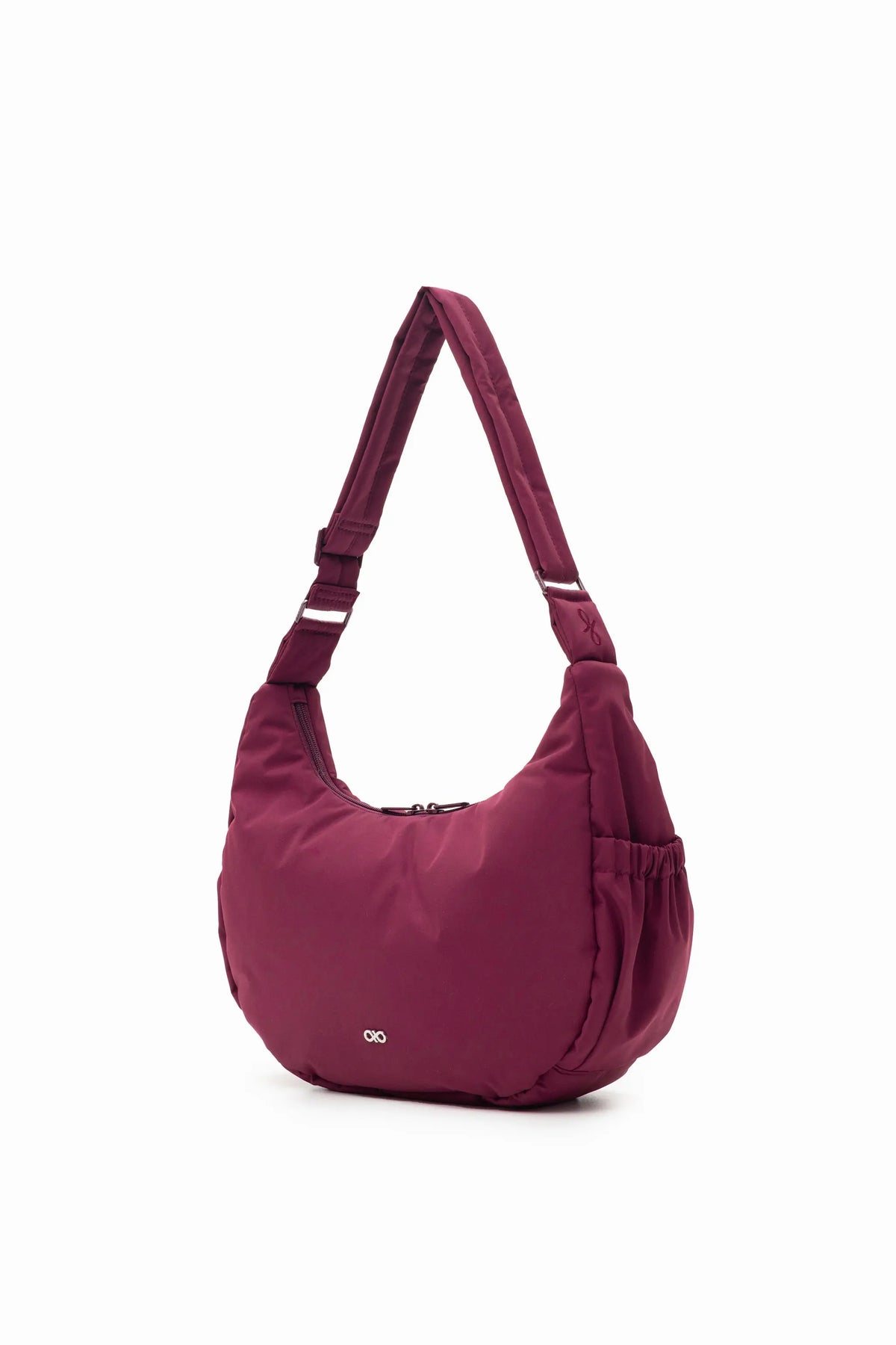 COSY LUXE L CRESCENT BAG 2.0 IN WINE