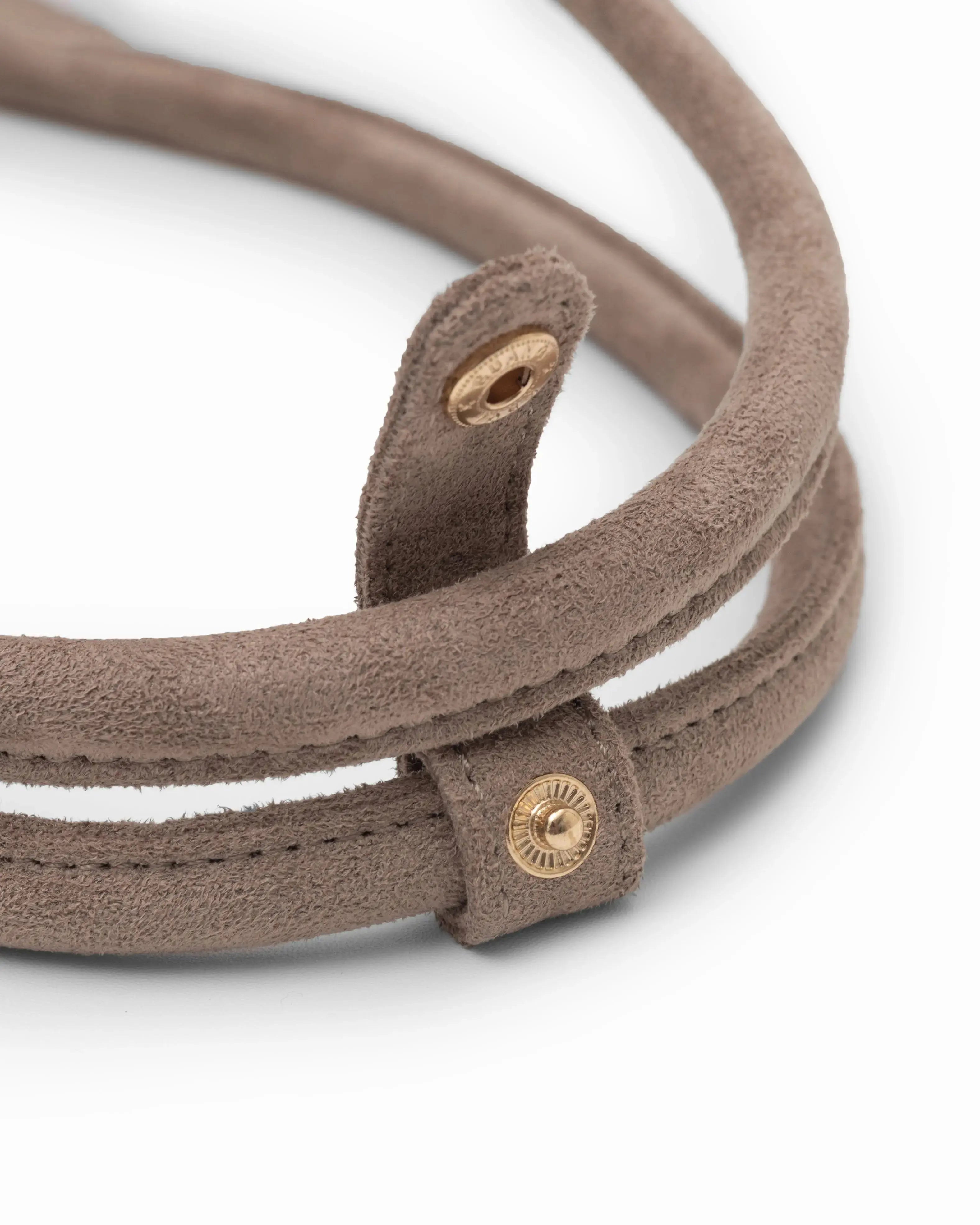 VALENTINA SUEDE BAGUETTE BAG IN DUNE TSL Singapore