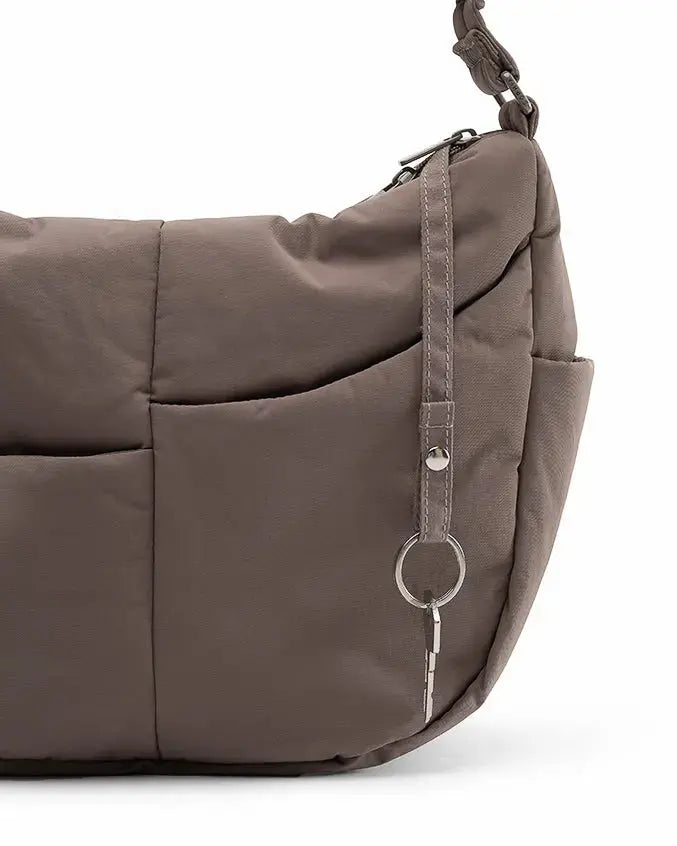 SIGNATURE POCKET CROSSBODY BAG IN POSH TAUPE TSL Singapore