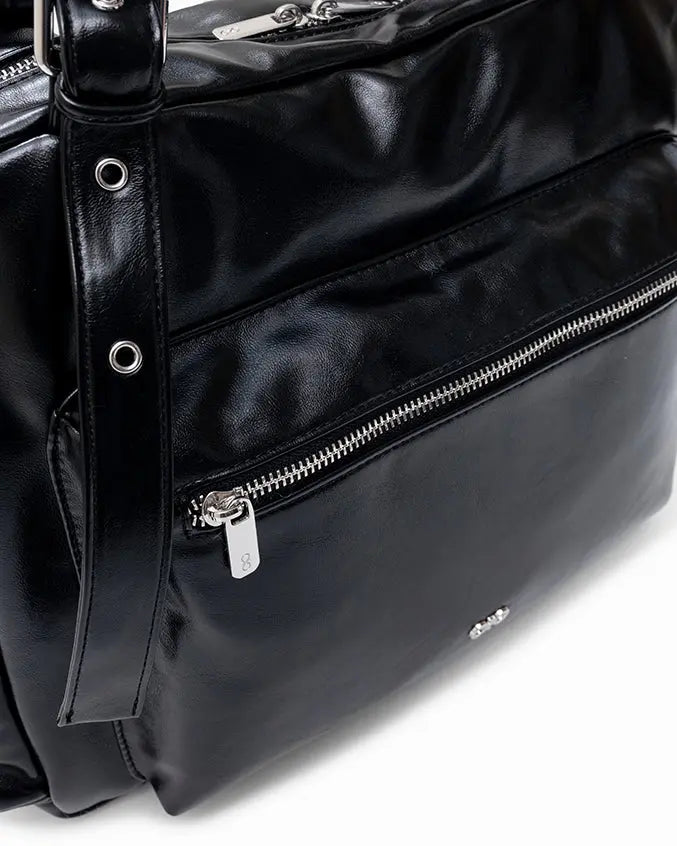 The Sophia Label - EVERYDAY CITY TOTE BAG IN PANTHER BLACK