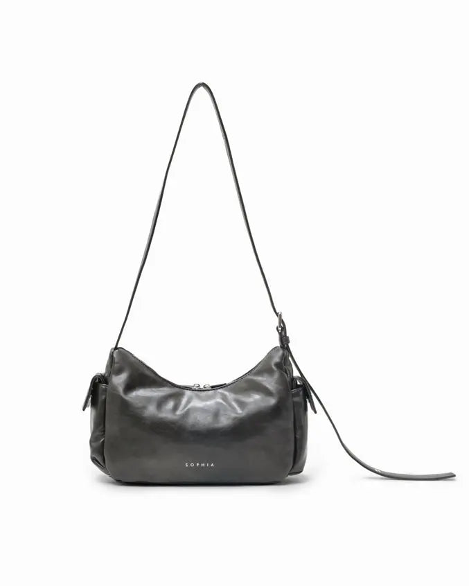 EVERYDAY CITY MINI BAG IN OBSIDIAN GREY - The Sophia Label