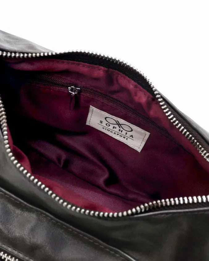 EVERYDAY CITY MINI BAG IN OBSIDIAN GREY - The Sophia Label