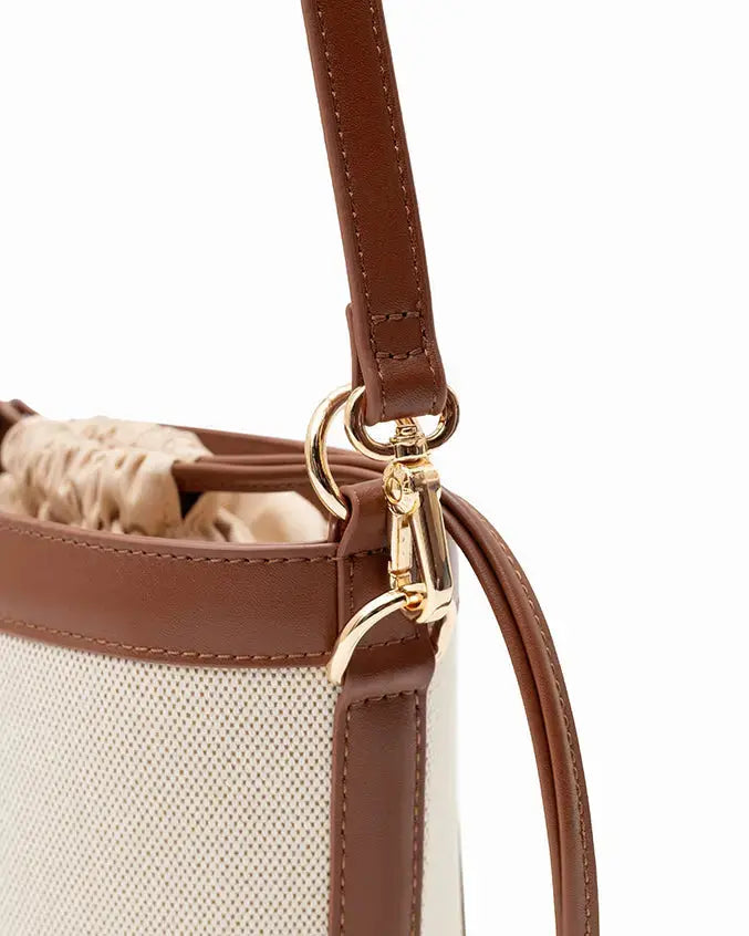 CALLY CANVAS MINI BUCKET BAG - The Sophia Label