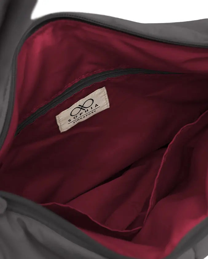 SIGNATURE POCKET CROSSBODY BAG IN POSH STORM GREY