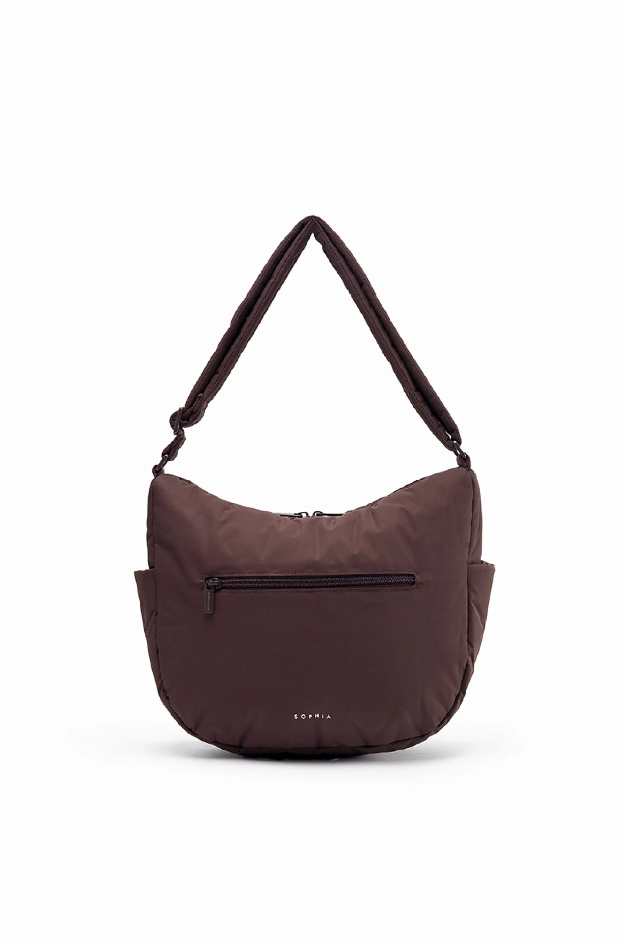 SIGNATURE POCKET CROSSBODY BAG IN POSH CHOCO