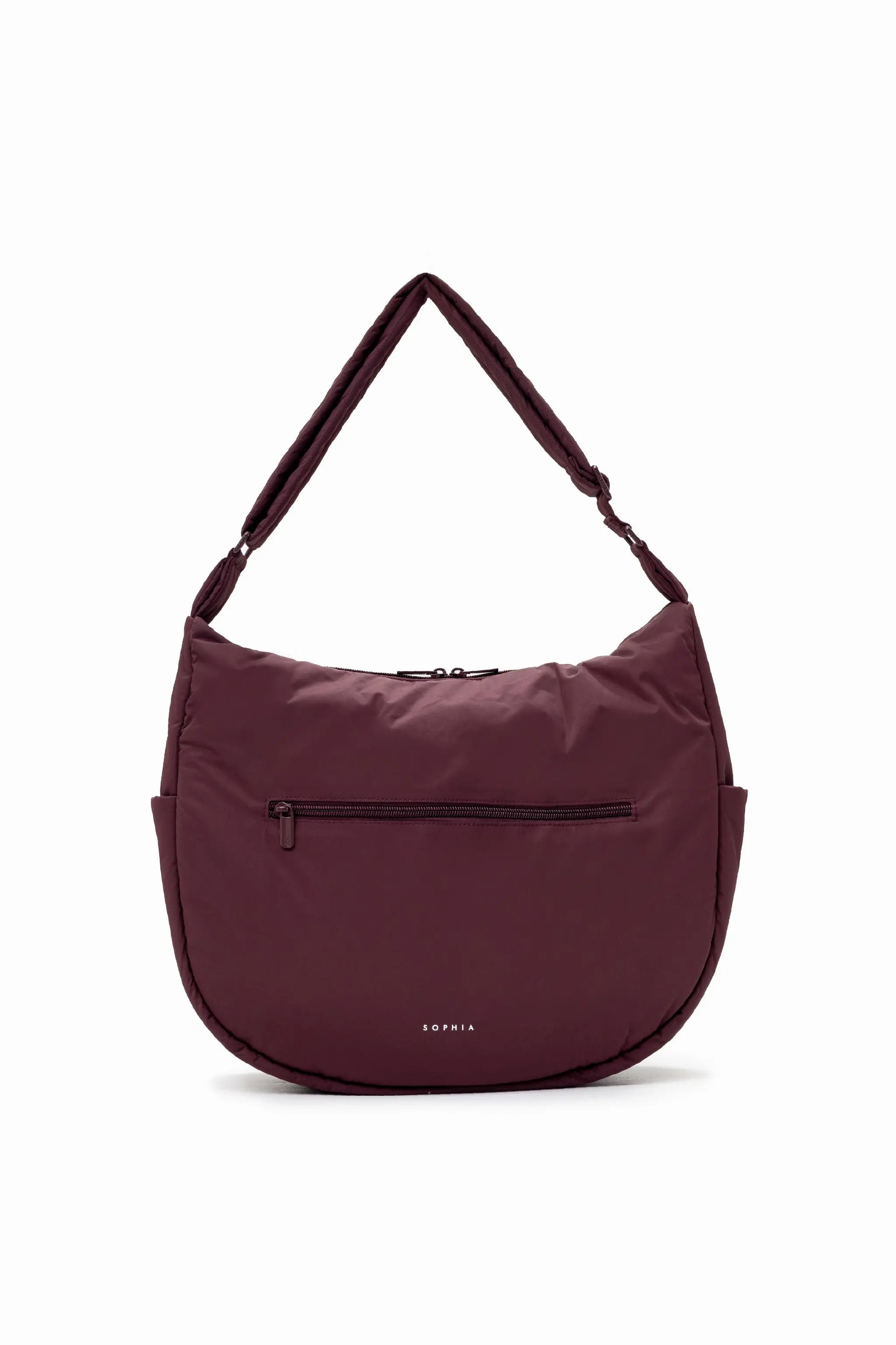XL SIGNATURE POCKET CROSSBODY BAG IN WINE