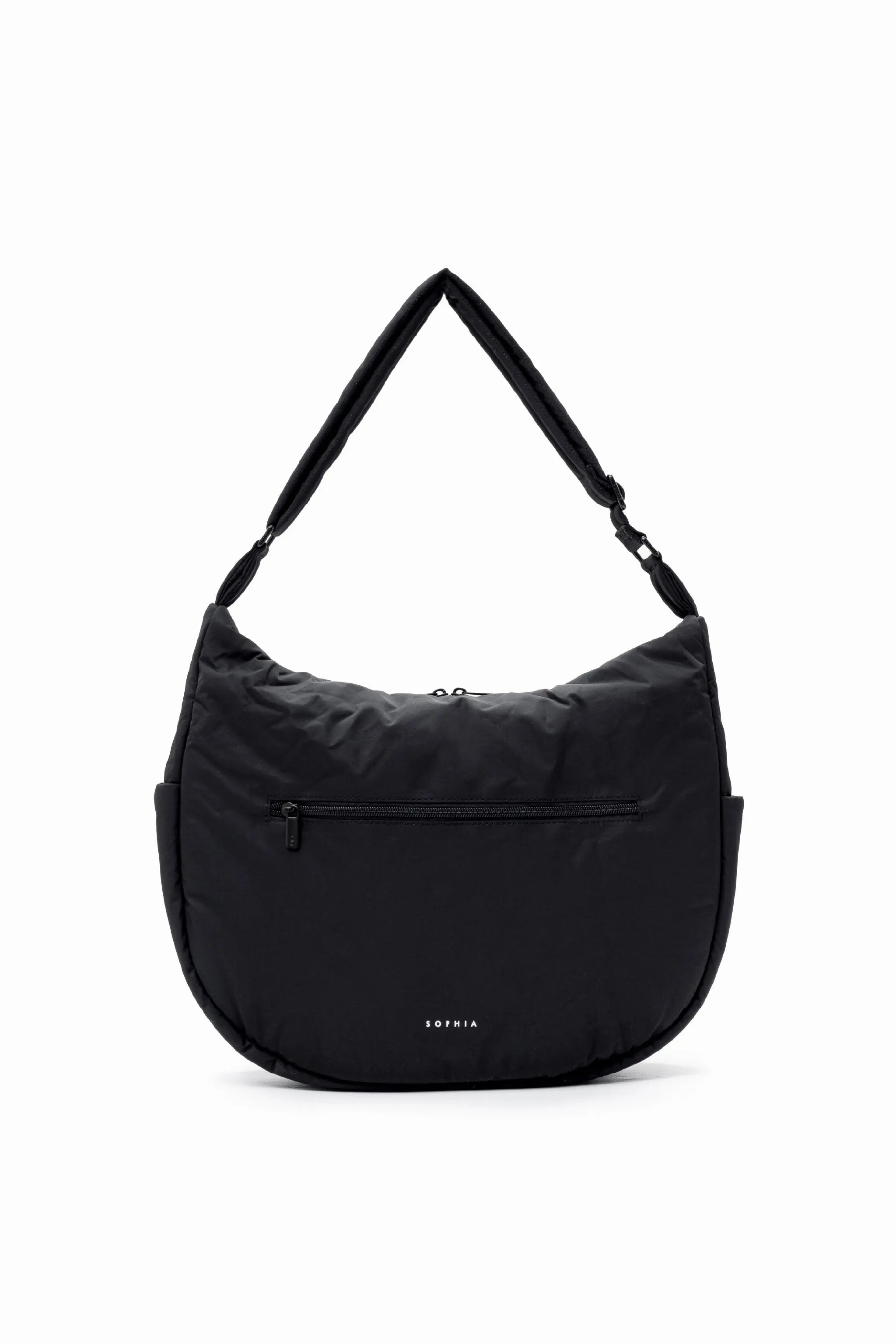 XL SIGNATURE POCKET CROSSBODY BAG IN JET BLACK