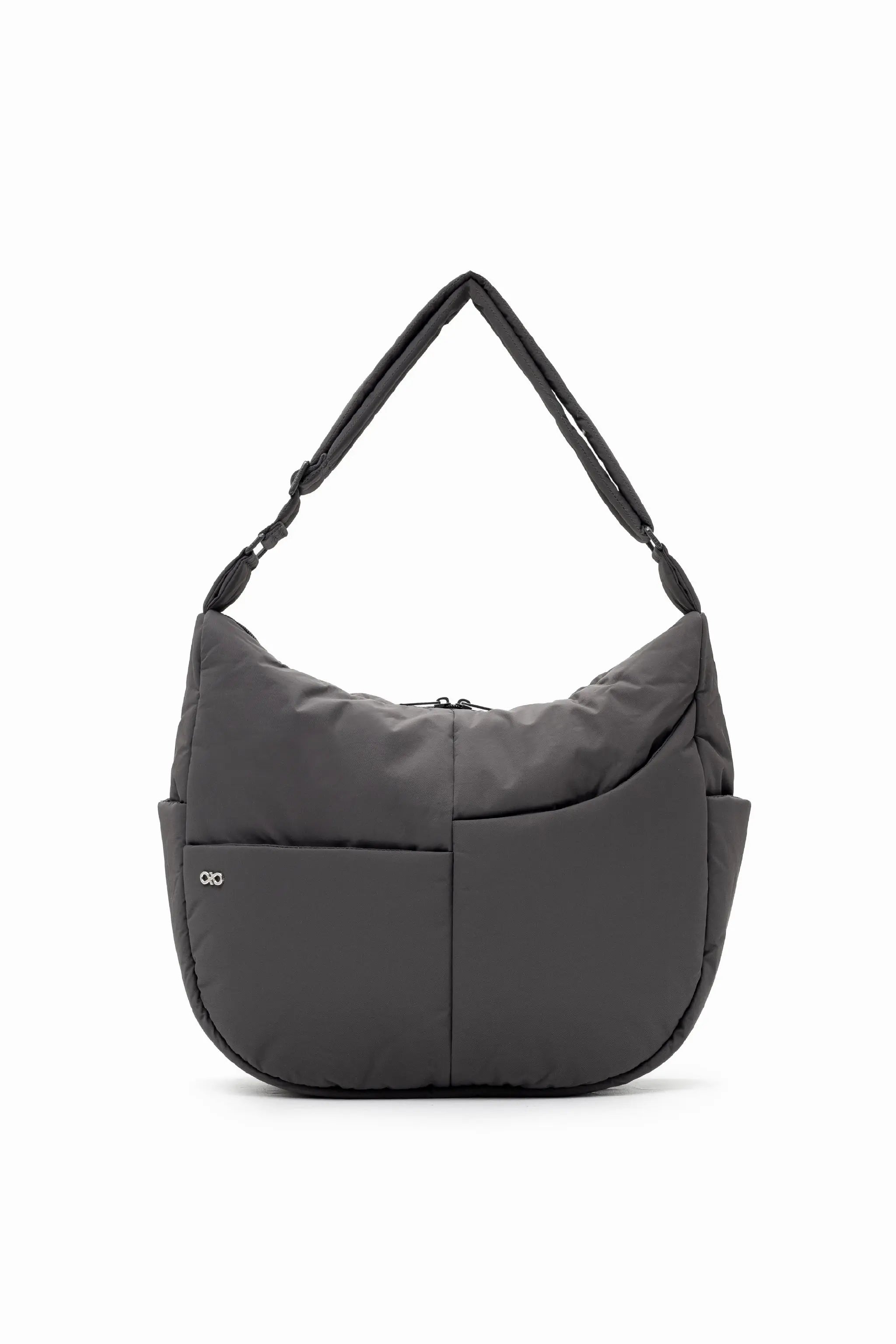 XL SIGNATURE POCKET CROSSBODY BAG IN STORM GREY