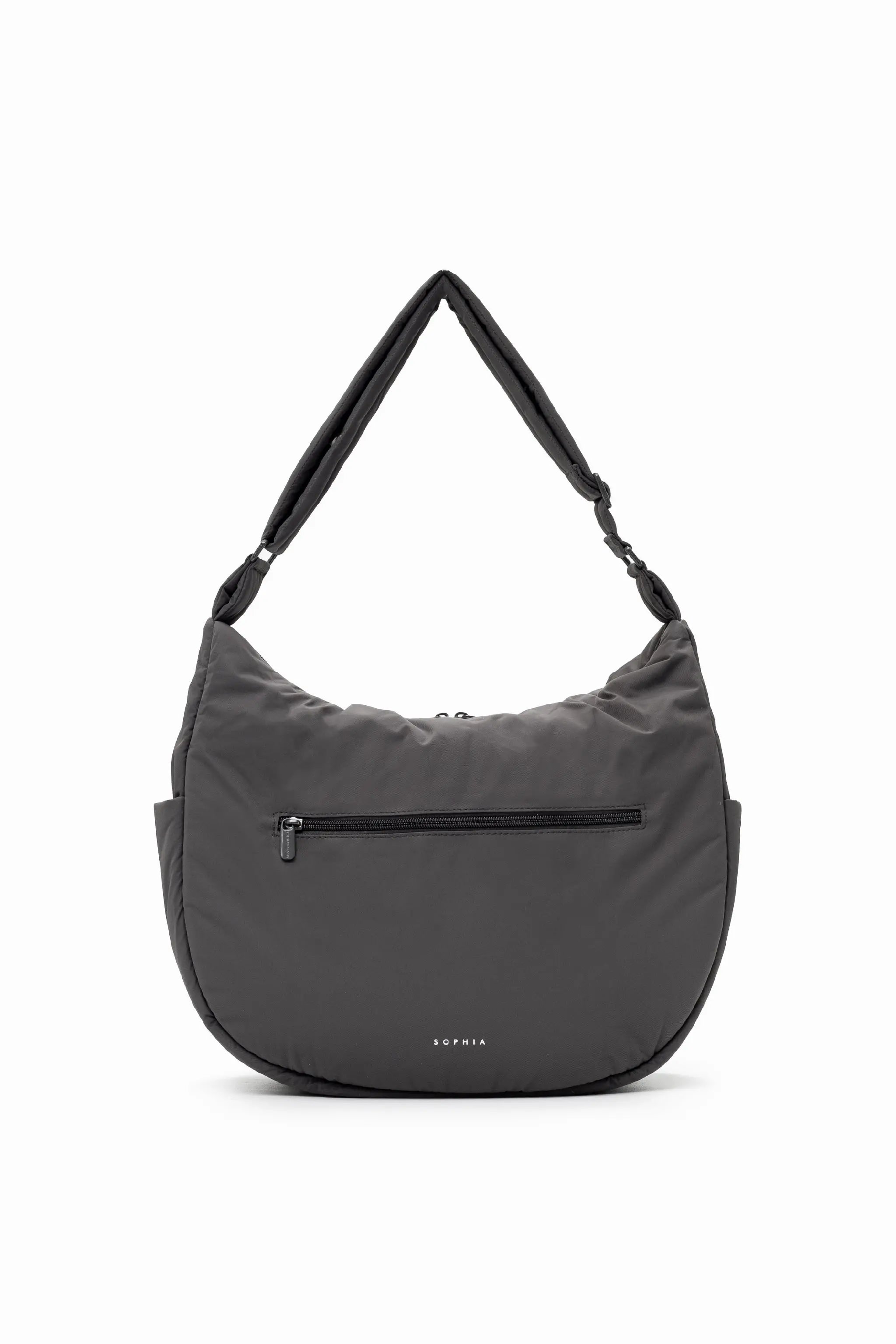 XL SIGNATURE POCKET CROSSBODY BAG IN STORM GREY