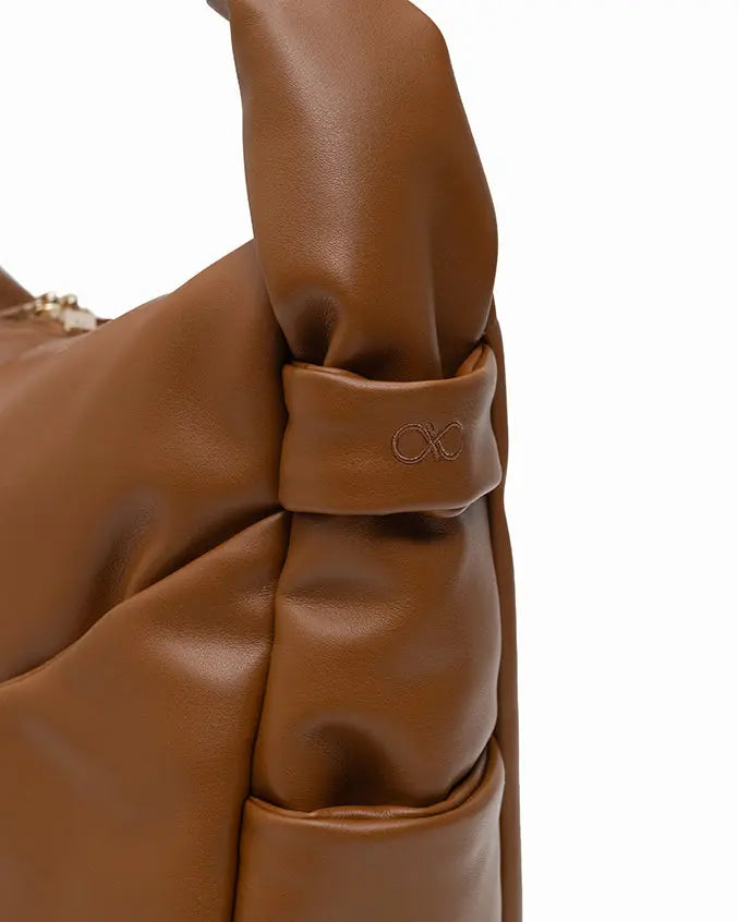 SIGNATURE POCKET SLOUCHY HOBO IN CAMEL TSL Singapore