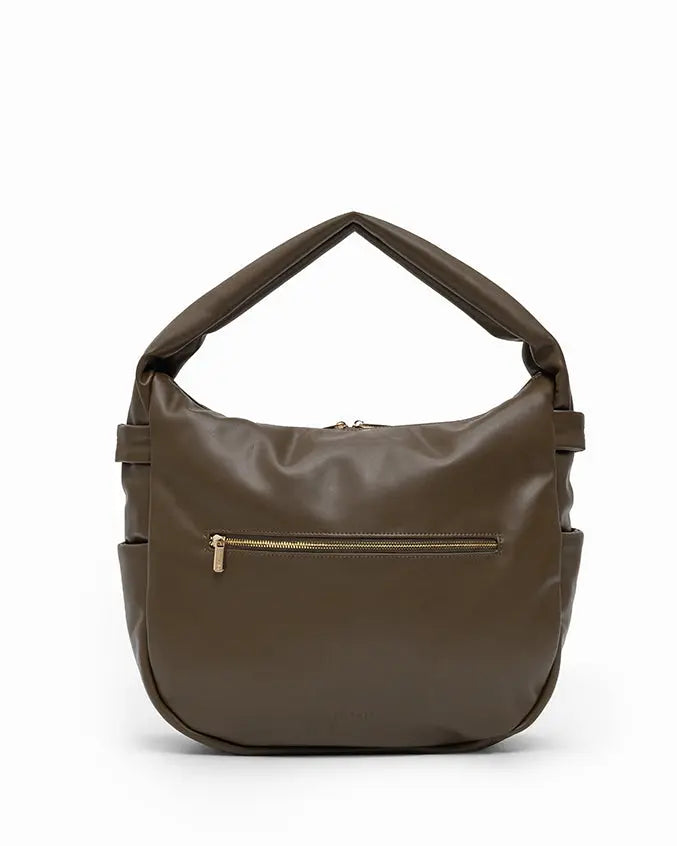 SIGNATURE POCKET SLOUCHY HOBO IN OLIVE TSL Singapore