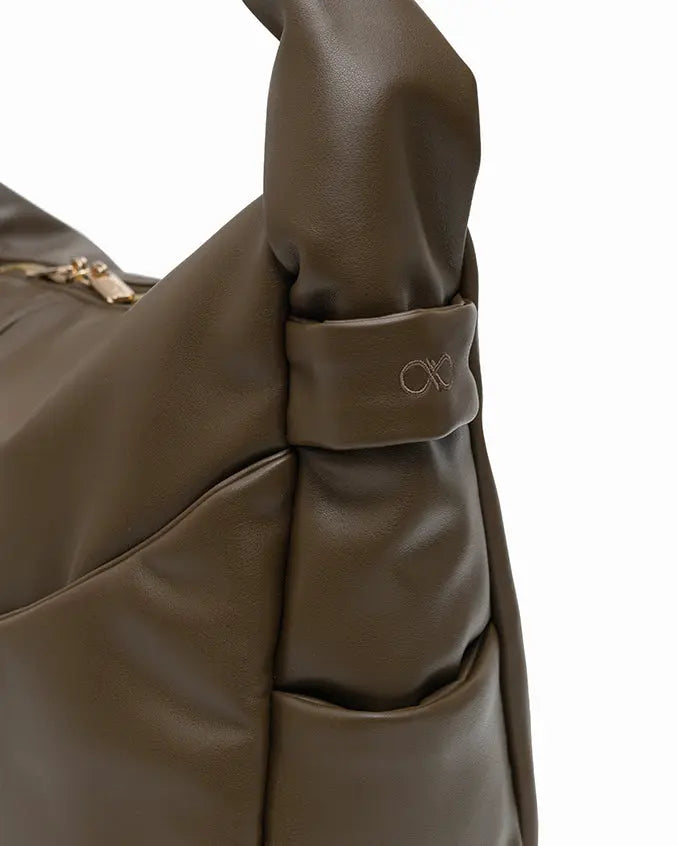 SIGNATURE POCKET SLOUCHY HOBO IN OLIVE TSL Singapore