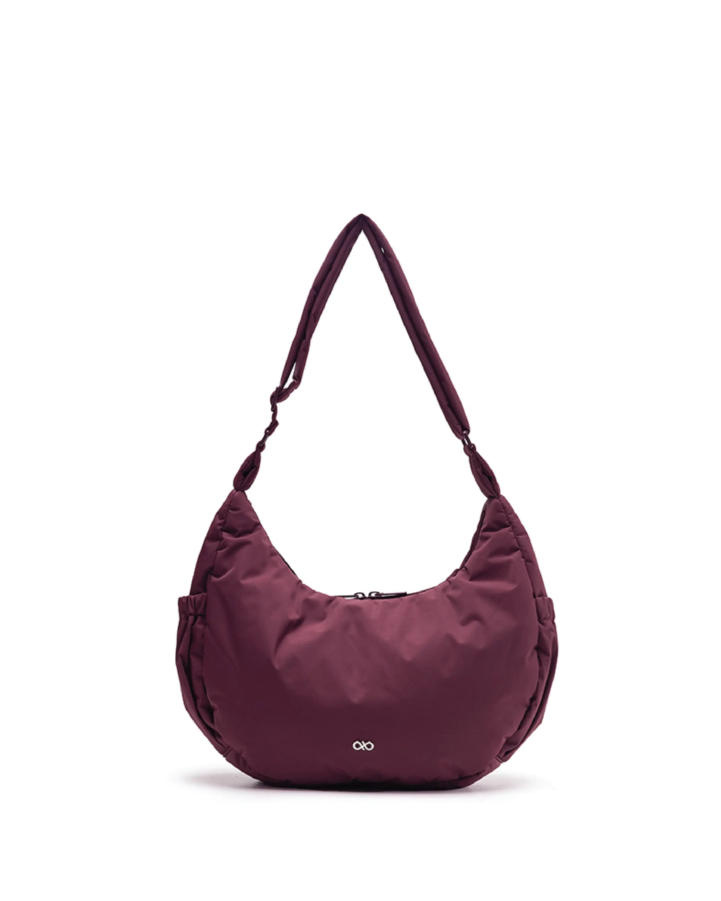 L POSH CRESCENT BAG IN WINE TSL Singapore