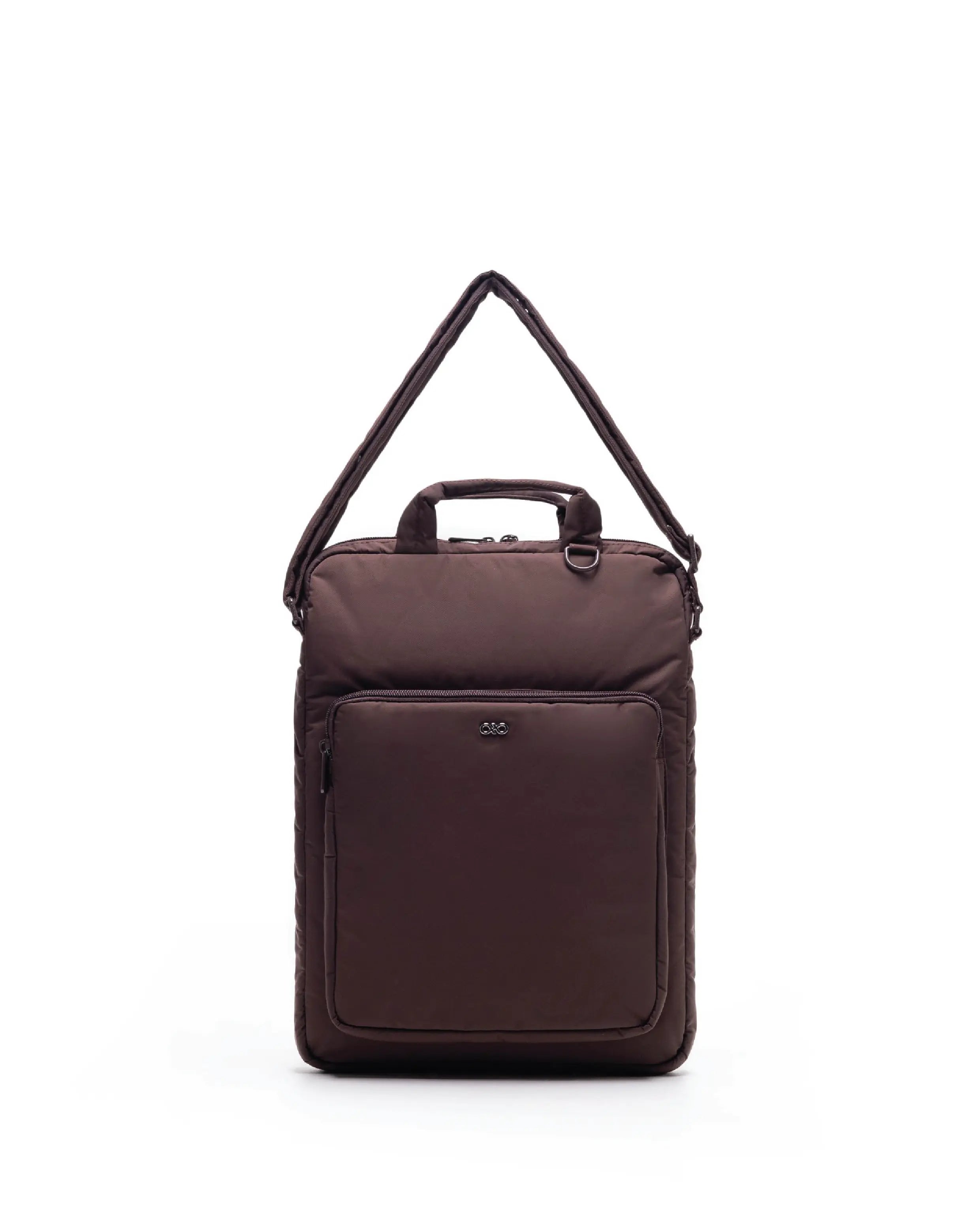 POSH LAPTOP BAG IN CHOCOLATE The Sophia Label