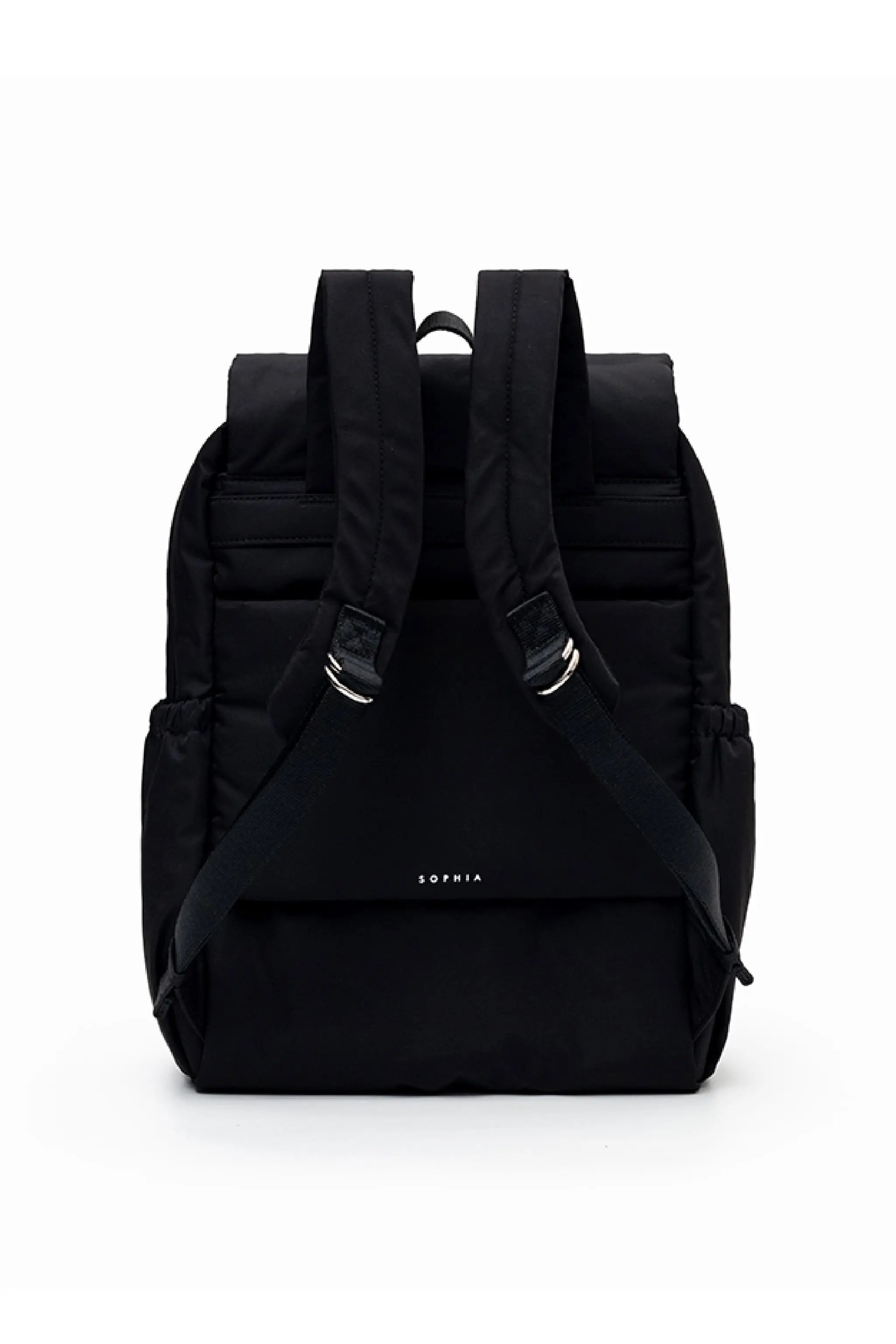 COSY LUXE UTILITY BACKPACK IN JET BLACK