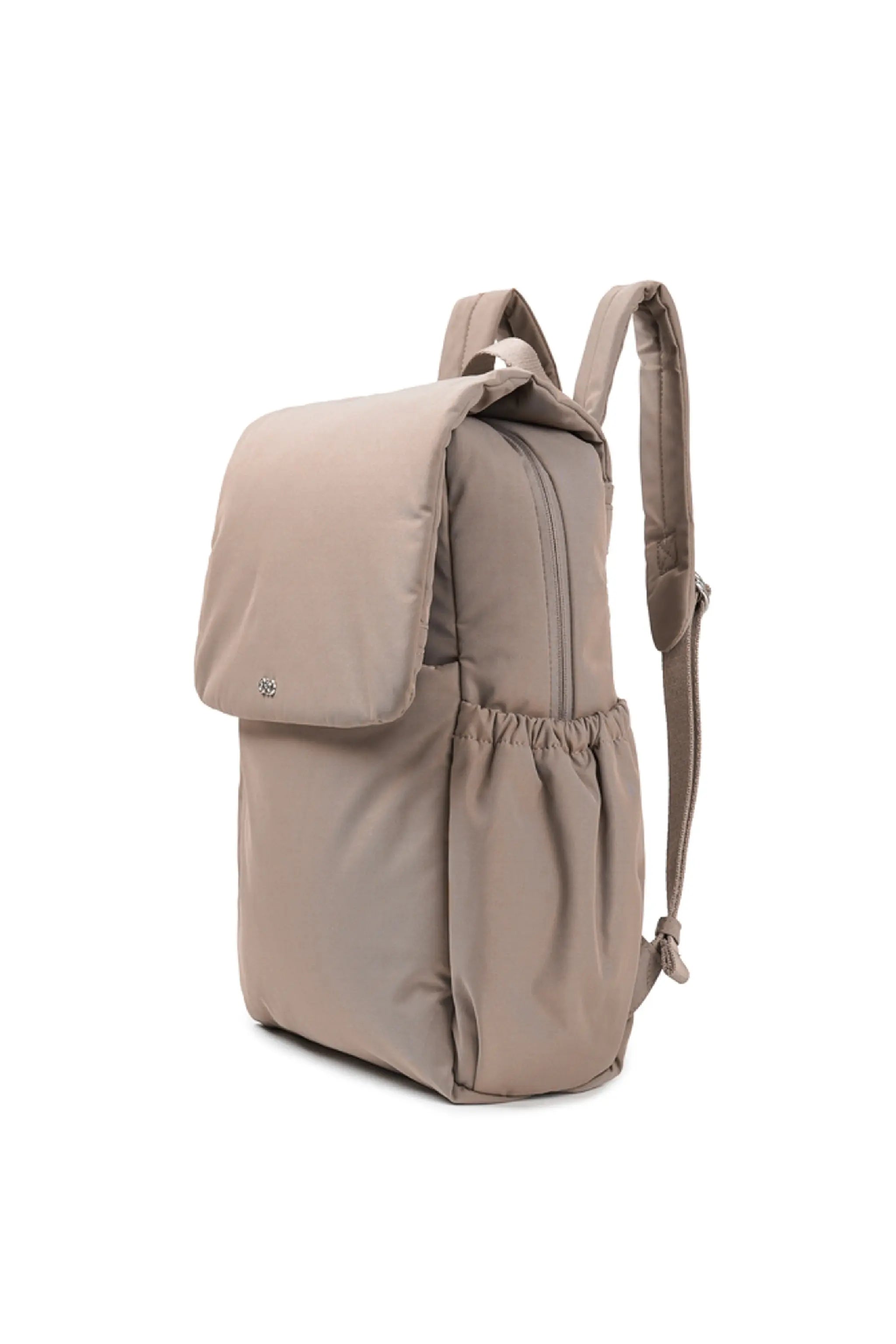 COSY LUXE UTILITY BACKPACK IN TAUPE