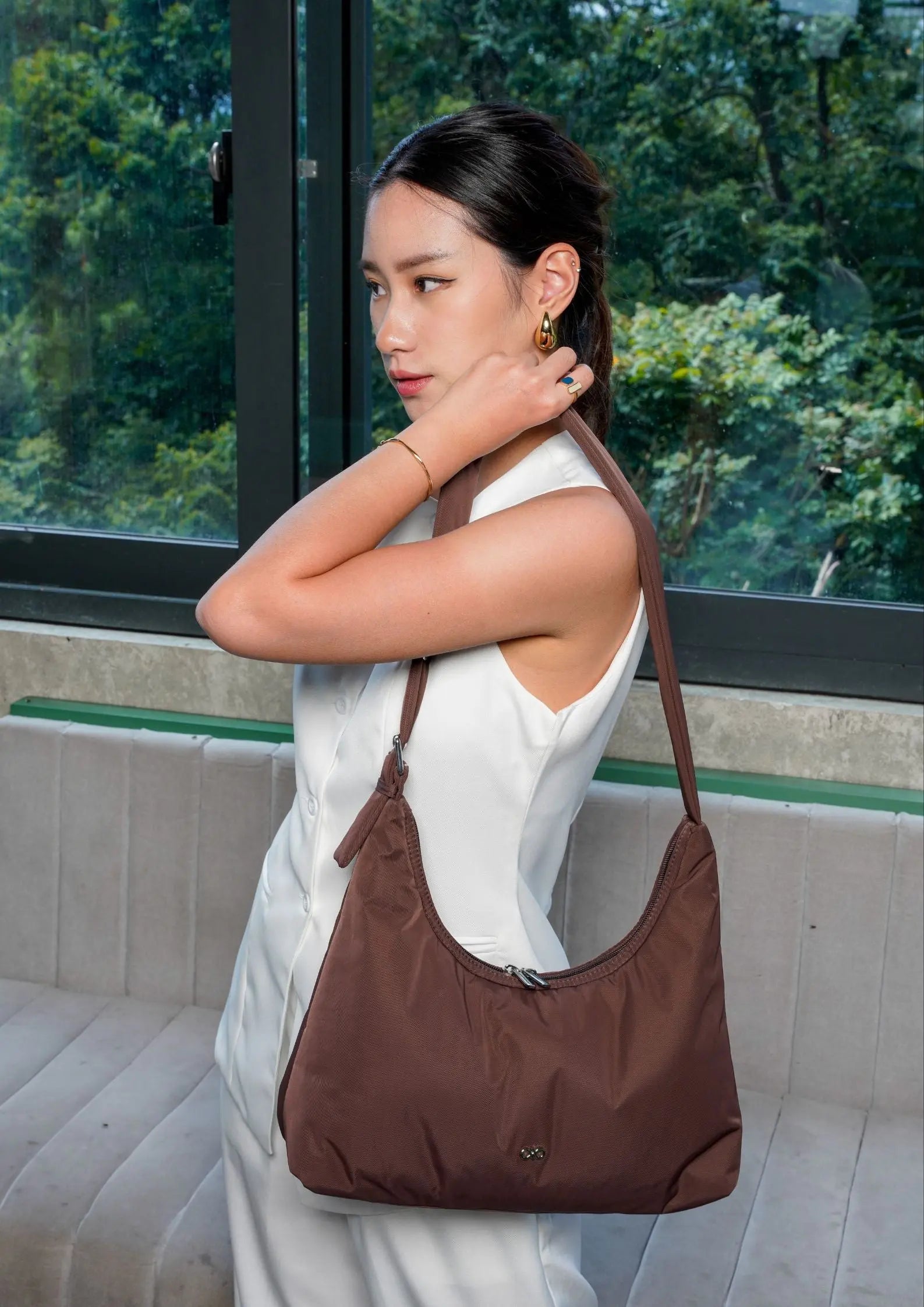 POSH HOBO BAG IN CHOCOLATE The Sophia Label