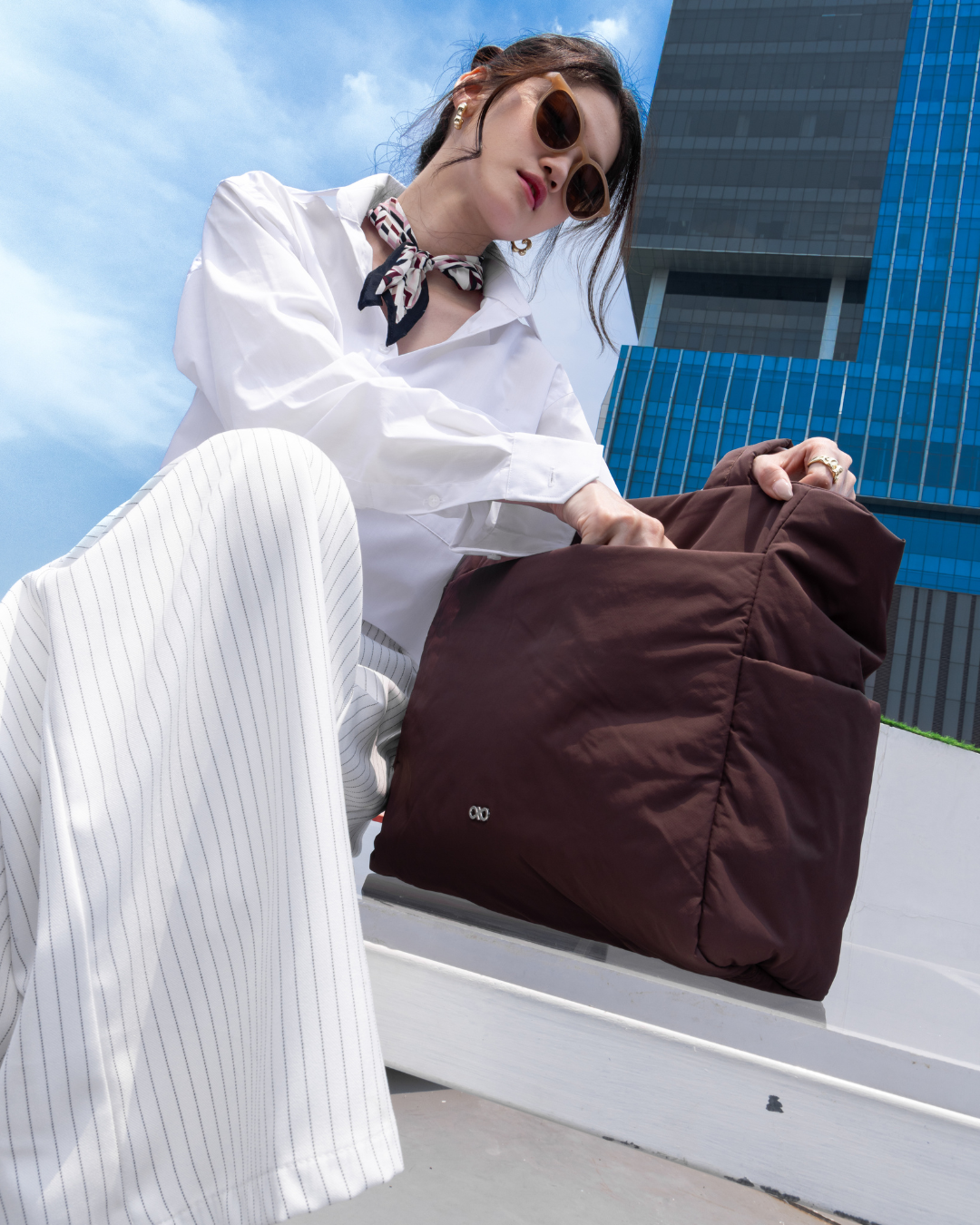 POSH TOTE BAG IN CHOCO