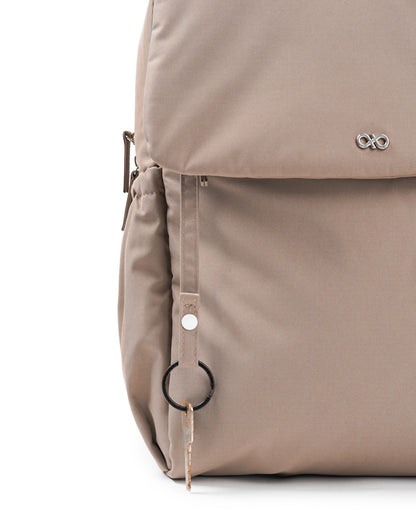 COSY LUXE UTILITY BACKPACK IN TAUPE