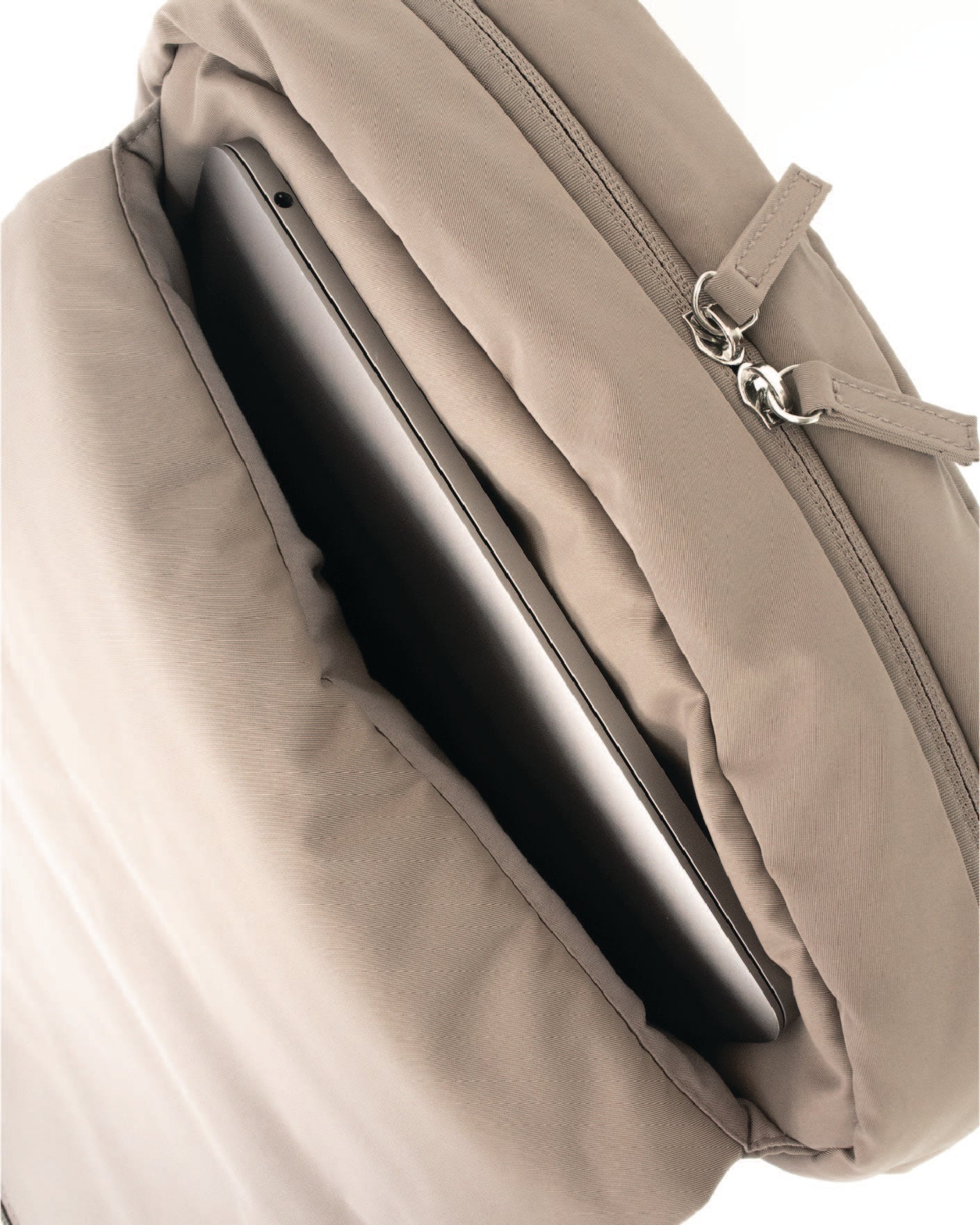 COSY LUXE UTILITY BACKPACK IN TAUPE