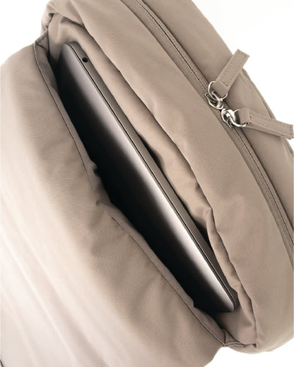COSY LUXE UTILITY BACKPACK IN TAUPE