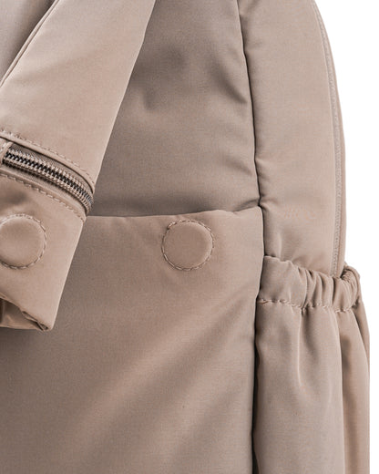 COSY LUXE UTILITY BACKPACK IN TAUPE