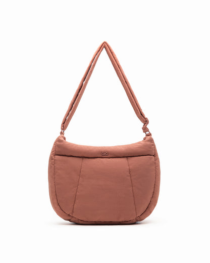 [BACKORDER] COSY PUFFY CROSSBODY BAG IN CLAY - EST. ARRIVAL EARLY MAY 2024