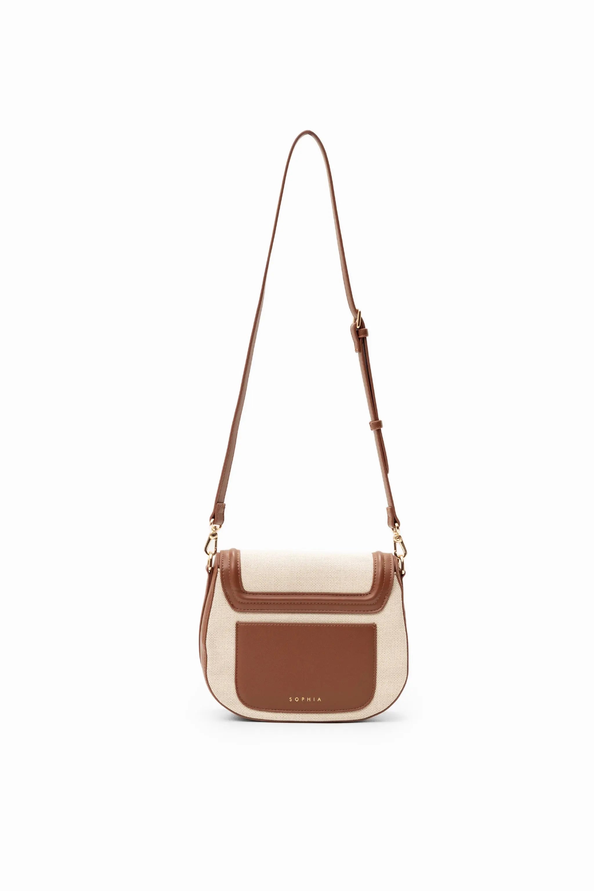CALLY CANVAS SADDLE CROSSBODY BAG 
