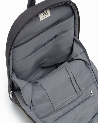 COSY LUXE XL COMMUTER BACKPACK IN CHARCOAL