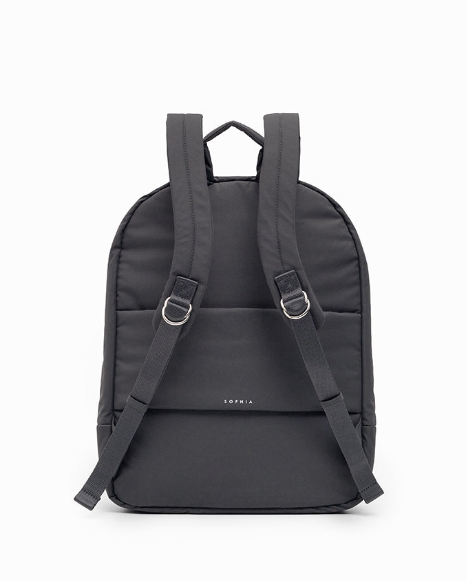 COSY LUXE XL COMMUTER BACKPACK IN CHARCOAL