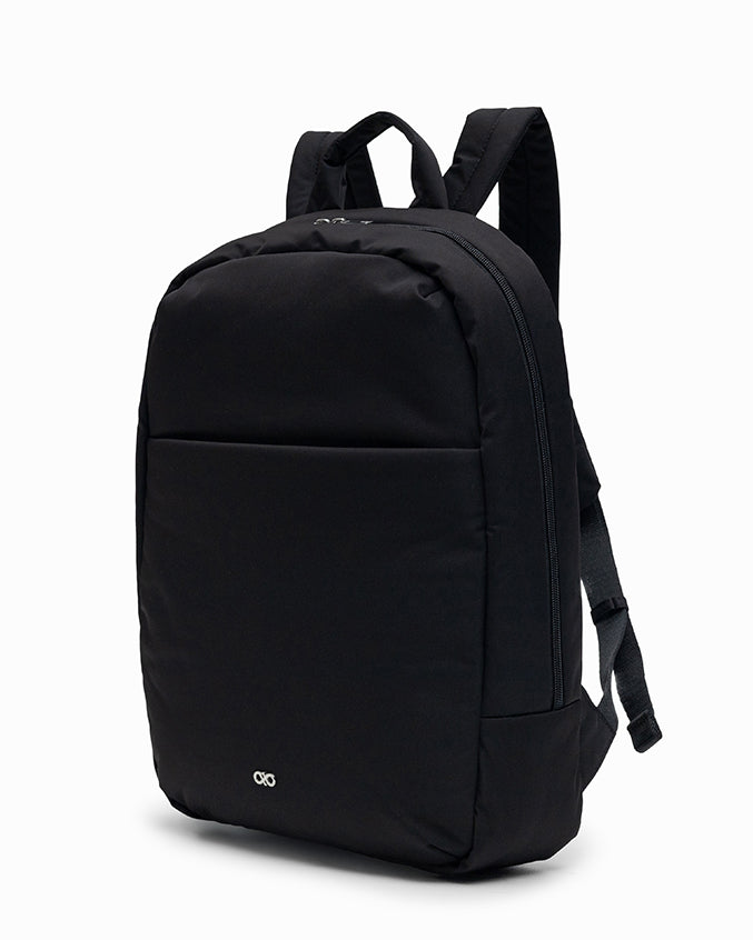 COSY LUXE XL COMMUTER BACKPACK IN JET BLACK