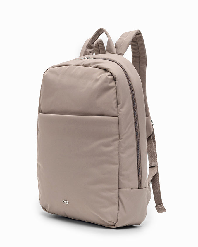 COSY LUXE XL COMMUTER BACKPACK IN TAUPE