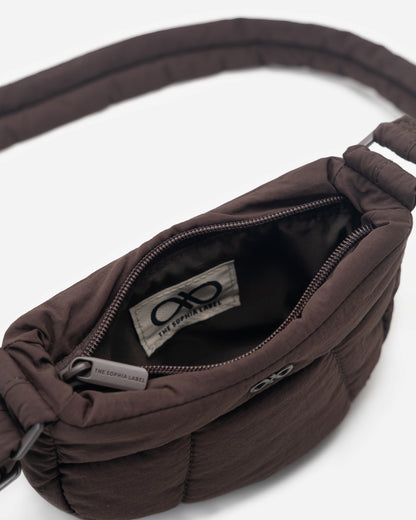 MICRO COSY PUFFY CROSSBODY BAG IN CACAO (S)