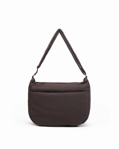 COSY PUFFY CROSSBODY BAG IN CACAO