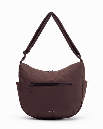 SIGNATURE POCKET CROSSBODY BAG IN POSH CHOCO