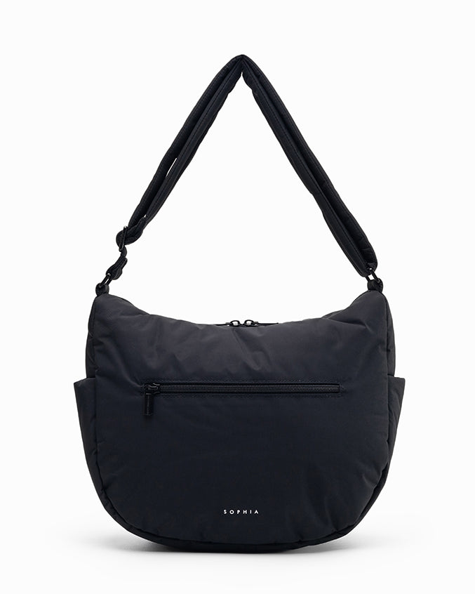 SIGNATURE POCKET CROSSBODY BAG IN POSH JET BLACK