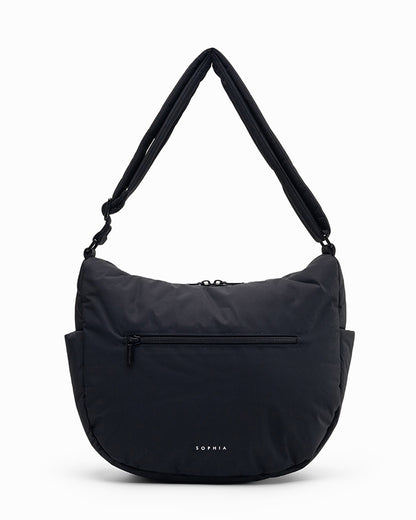 SIGNATURE POCKET CROSSBODY BAG IN POSH JET BLACK