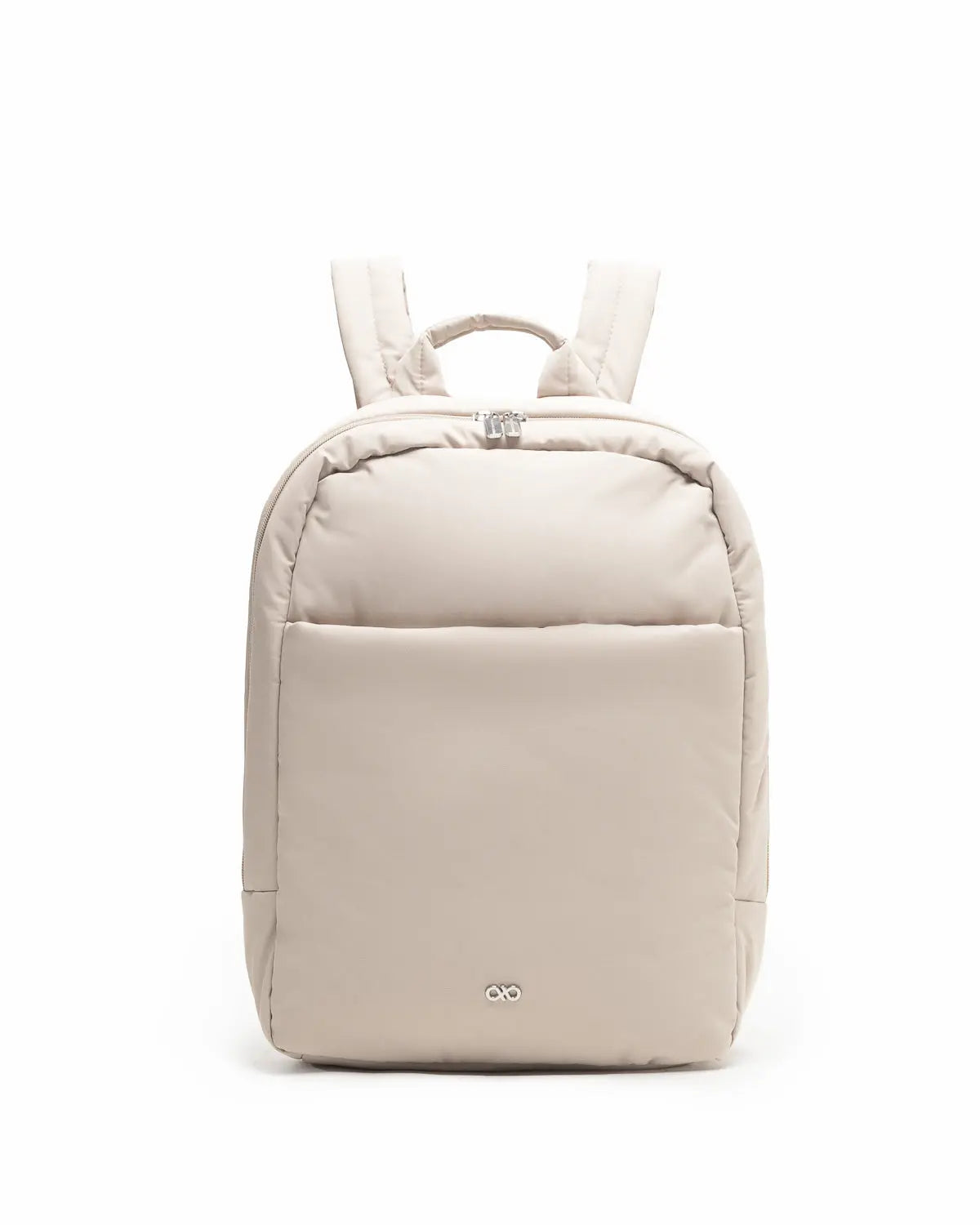 COSY LUXE COMMUTER BACKPACK IN OAT The Sophia Label