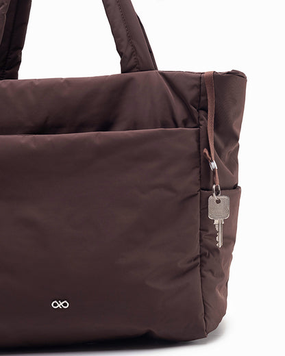 POSH TOTE BAG IN CHOCO