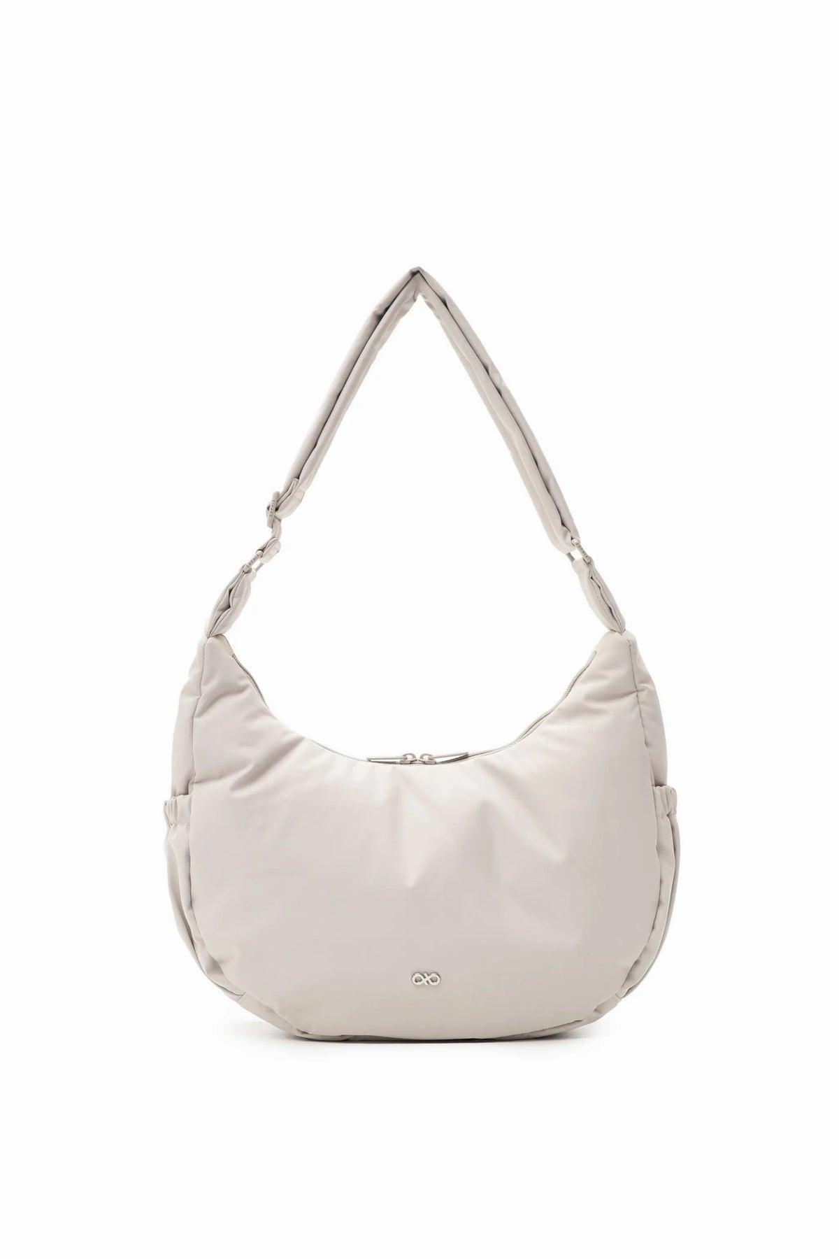 COSY LUXE L CRESCENT BAG 2.0 IN DOVE GREY 