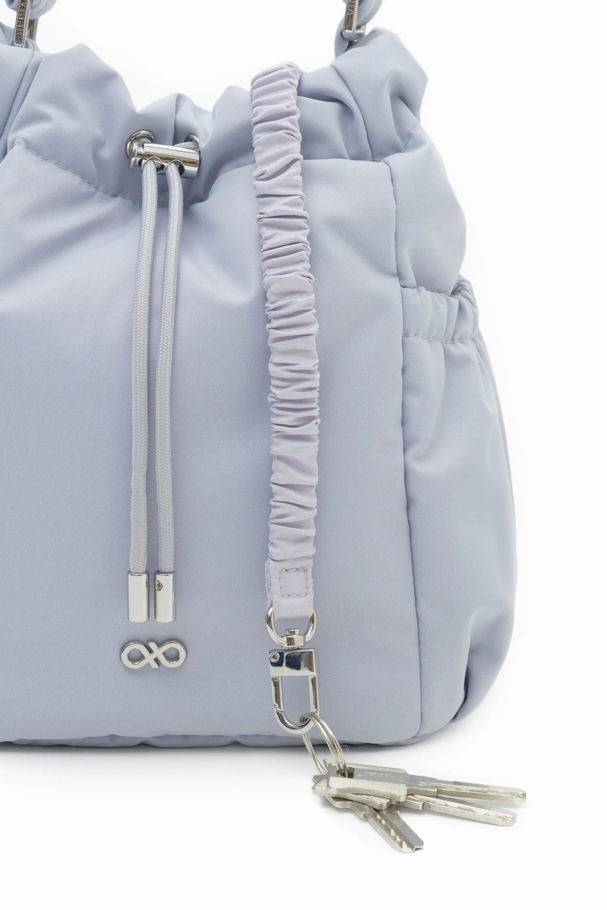 MINI COSY LUXE BUCKET BAG IN FROST 