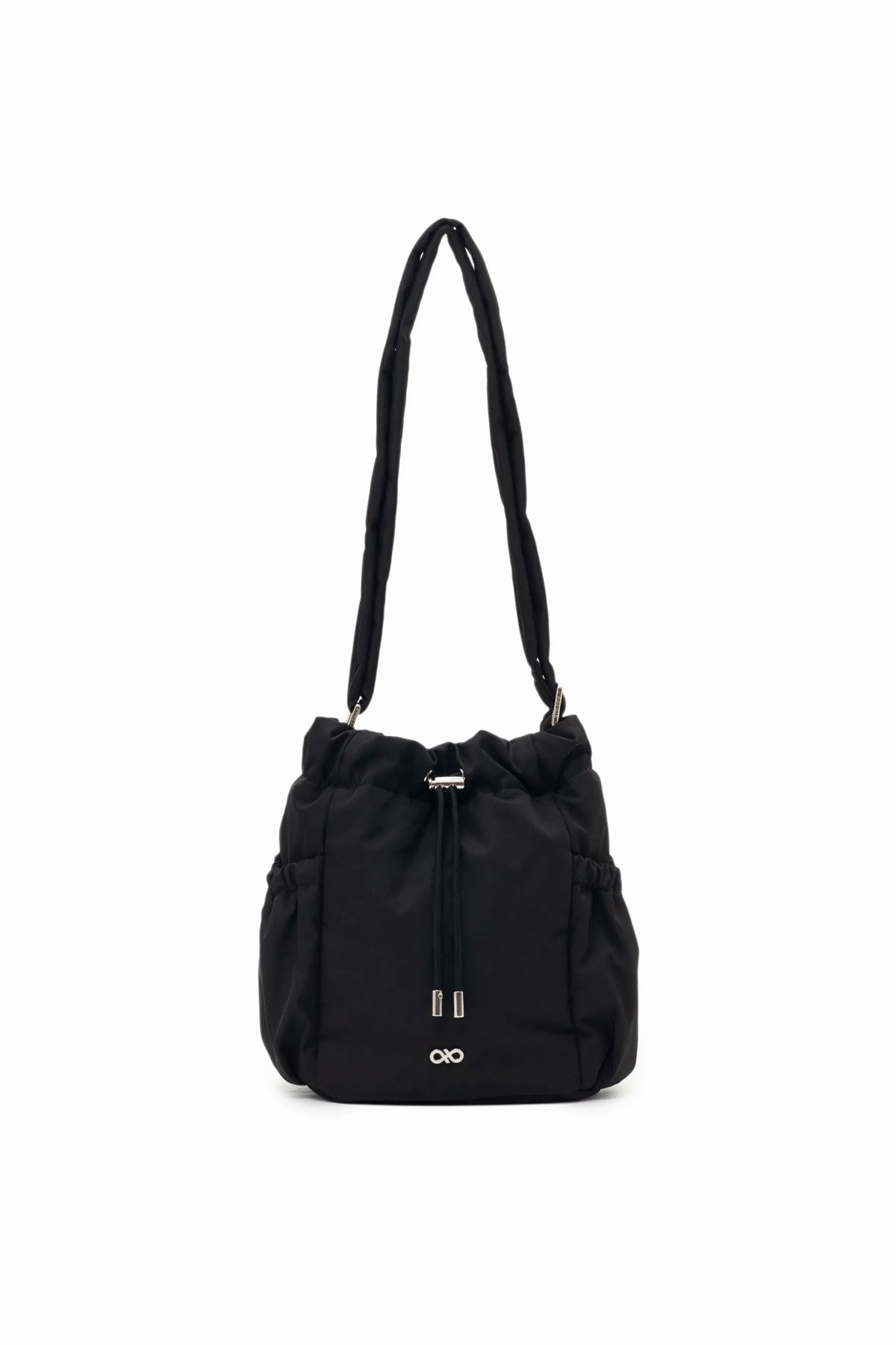 MINI COSY LUXE BUCKET BAG IN JET BLACK 
